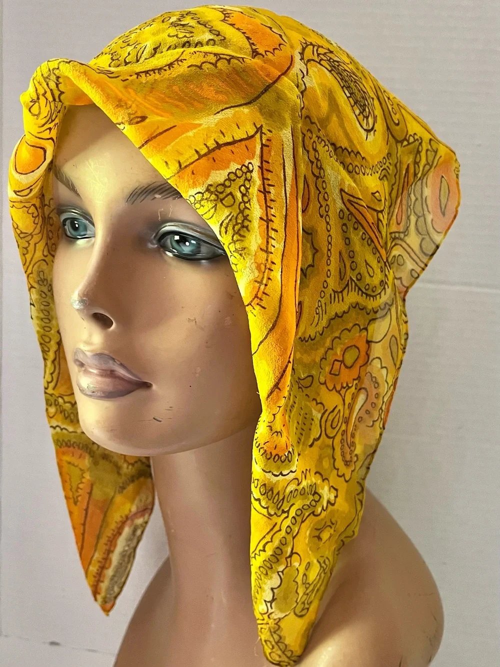 Saks Fifth Avenue Vintage Paisley Square Scarf